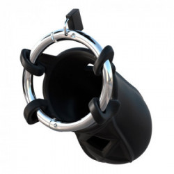 Fantasy C-Ringz Extreme Silicone Cock Bloc - Anello per Pene e per Testicoli, con Serratura, Regolabile 