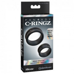 Fantasy C-Ringz Max Width Silicone Rings - Anello per Pene e per Testicoli, Allungamento