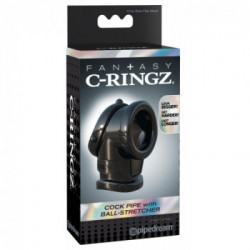 Fantasy C-Ringz Cock Pipe with Ball Stretcher - Anello per Pene e per Testicoli, Sensuale, Allungamento