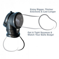 Fantasy C-Ringz Cock Pipe with Ball Stretcher - Anello per Pene e per Testicoli, Sensuale, Allungamento