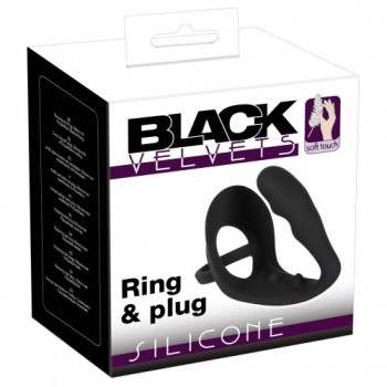 Black Velvets Ring & Plug -...