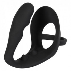 Black Velvets Ring & Plug - Plug Anale con Anello per il Pene, Piacere Puro