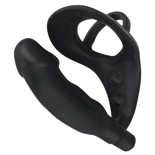 Black Velvets Ring & Vibro Plug - Plug Anale...