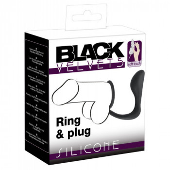 Black Velvets Ring & Plug -...