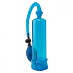 Pump Worx Beginner's Power Pump - Pompa per il Pene, Valvola di Sicurezza, Blu, Aspirante, Stimolante