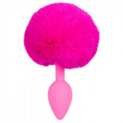 Colorful Joy Bunny Tail Plug - Plug Anale, 6 cm