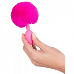 Colorful Joy Bunny Tail Plug - Plug Anale, 6 cm