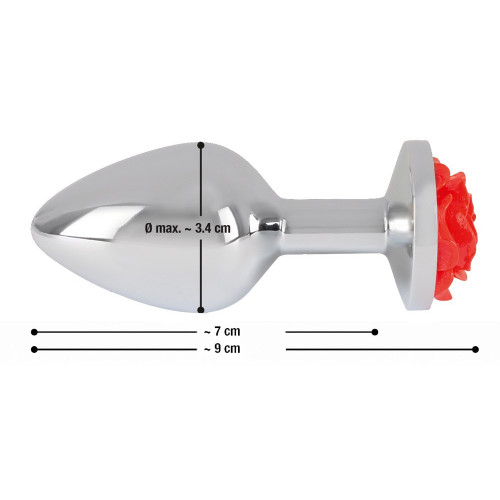 You2Toys Rose Butt - Plug Anale , 7 cm, Ø 3,4 cm