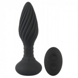 Anos RC Butt Plug - Plug Anale con Vibrazione e Rotazione, 10 MOD, Telecomando, Ricaricabile