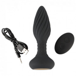 Anos RC Butt Plug - Plug Anale con Vibrazione e Rotazione, 10 MOD, Telecomando, Ricaricabile