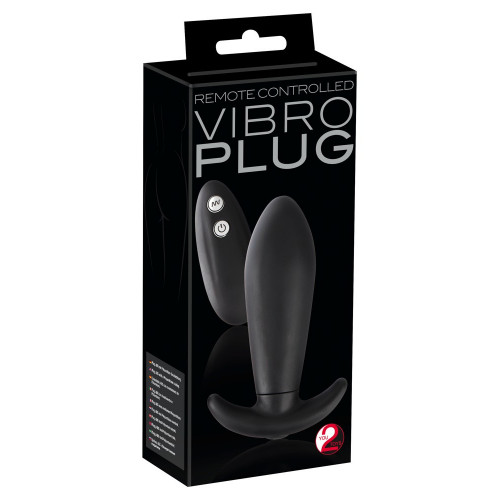 You2Toys Black RC Vibro Plug - Plug Anale con...