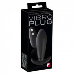 You2Toys Black RC Vibro Plug - Plug Anale con Vibrazione, Telecomando, Richiede Batterie