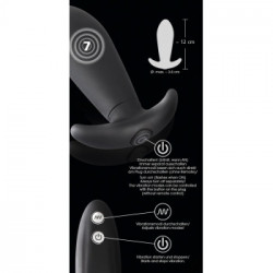 You2Toys Black RC Vibro Plug - Plug Anale con Vibrazione, Telecomando, Richiede Batterie