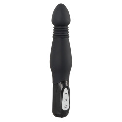 You2Toys Black Thrusting Anal Vibe - Vibratore Anale, 7 MOD, Funzione Shock, Richiede Batterie