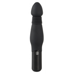 You2Toys Black Thrusting Anal Vibe - Vibratore Anale, 7 MOD, Funzione Shock, Richiede Batterie