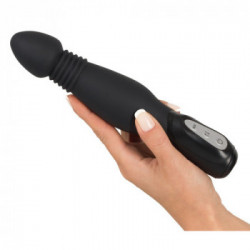 You2Toys Black Thrusting Anal Vibe - Vibratore Anale, 7 MOD, Funzione Shock, Richiede Batterie