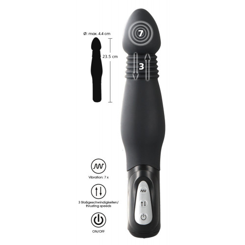 You2Toys Black Thrusting Anal Vibe - Vibratore...