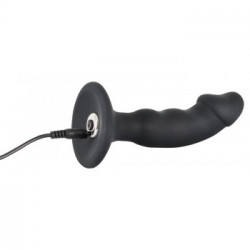 Black Velvets Rechargeable - Plug Anale Realistico con Vibrazione, Punto P, Ricaricabile