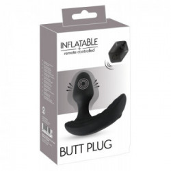 Inflatable RC + Butt Plug - Plug Anale con Vibrazione, Telecomando, Ricaricabile