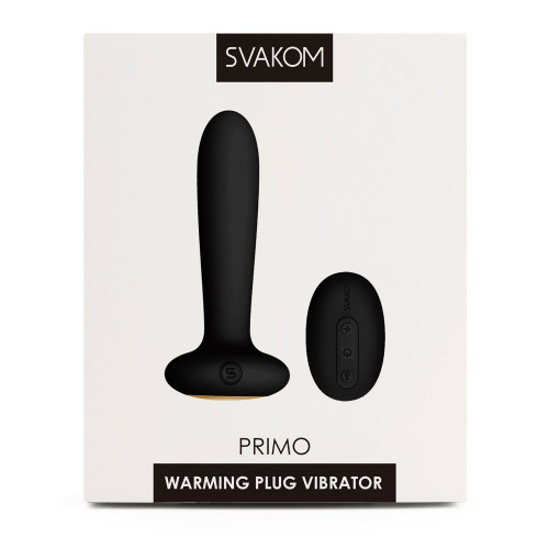 Svakom Primo Black - Plug Anale con Vibrazione,...