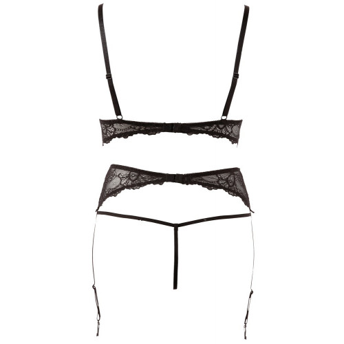 Abierta Fina Set - Completino Intimo Nero,...