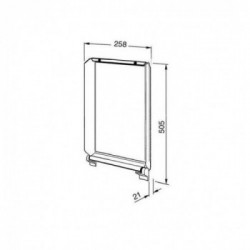 Smeg C30CX/1 - Coperchio per Piano Cottura, Comandi Frontali, 30 cm, Inox