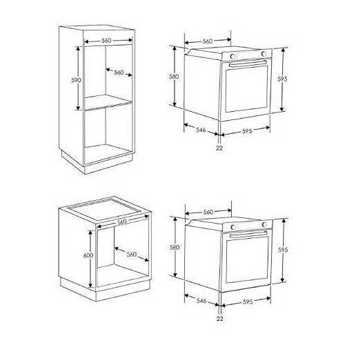 Candy FCPKS816X/E - Forno Elettrico da Incasso,...