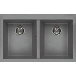 Elleci LKQ35097 - Lavello quadra 350, 79X50, 2V, light grey