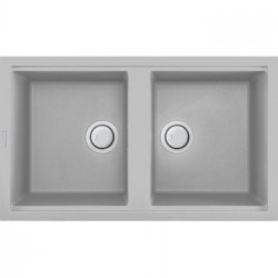 Elleci LMB45079 - Lavello best 450, 86x51, 2V, aluminium