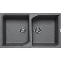 Elleci LME45073 - Lavello ego 450, 86X50, 2V, titanium