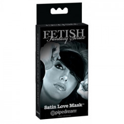 Pipedream Satin Love Mask -Mascherina Erotica per Occhi, Impermeabile, Splashproof, Nera 