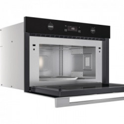 Whirlpool W7 MD540 - Forno Microonde da Incasso, DualCrisp, Vapore, 6° Senso, Inox, 31 litri