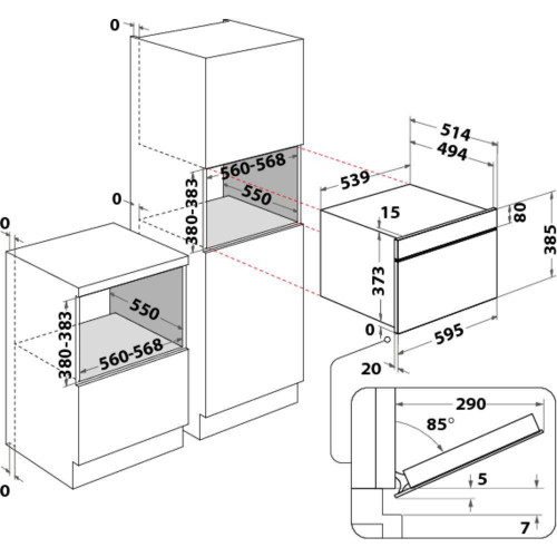 Whirlpool W7 MD540 - Forno Microonde da...
