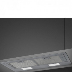 Smeg KSG70HE - Cappa Aspirante da Incasso, Argento, 73 cm, 406 m³/h, D