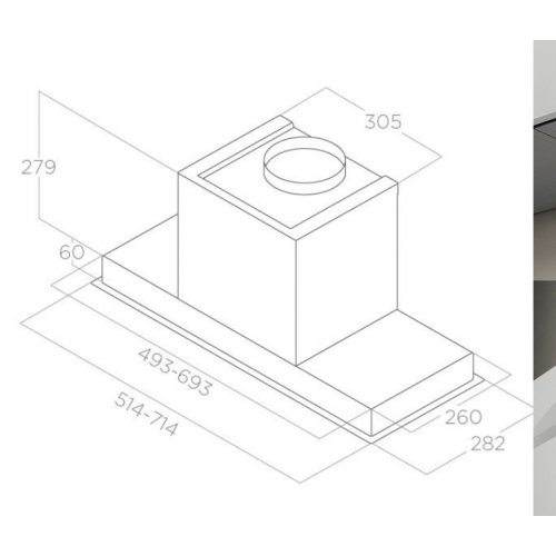 Elica HIDDEN 2.0 IX/A/90 - Cappa Aspirante ad...