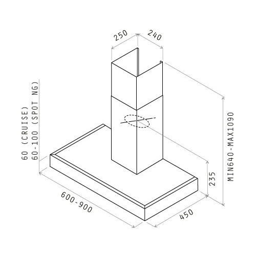 Elica CRUISE IX/A/90 - Cappa Aspirante a...