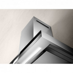 Elica METEORITE IX/A/90 - Cappa Aspirante, Inox e Vetro Nero, 90 cm, PRF0147272, A