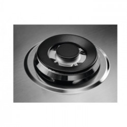 Electrolux KGU64361Z - Piano Cottura a Gas UltraFlat, Tripla Corona, Inox, Profilo 5 mm, 60 cm
