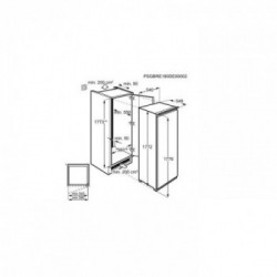 Aeg ABE812E6NC - Congelatore Verticale ad Incasso, h 122 cm, Capacità 122 Lt, Classe Energetica E, Bianco