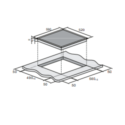 Candy CTPS64SCTTWIFI - Piano Cottura a Induzione, 60 cm, 4 (Twin Power + 2), Nero