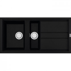 Elleci LKB47586 - Lavello best 475, 100x51, 1½VG, black