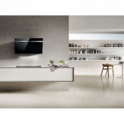 Elica MAJESTIC WH/A/60 - Cappa Aspirante a Parete, Vetro Bianco e Inox, 60 cm, PRF0124235, B