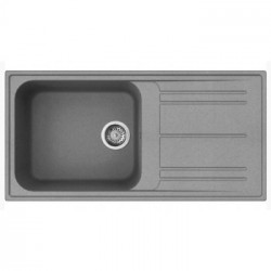 Smeg LZ150CT - Lavello da Incasso, Una Vasca Con Gocciolatoio, 100 cm, Cemento