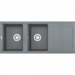 Elleci LMY50073 - Lavello easy 500, 116X50, 2VG, titanium