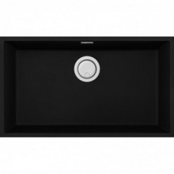 Elleci LKQ13086BIN - Lavello integra 130, 76x44, 1V, black installazione