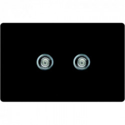 Elleci LGM35054 - Lavello master 350, 79x50, 2V, nero pietra