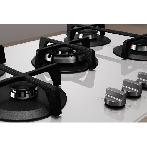 Indesit ING 72T/WH - Piano Cottura a Gas, Vetro...