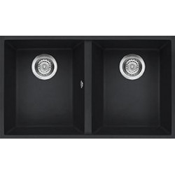 Elleci LGQ35059BSO - Lavello quadra 350, 76x44, 2V, antracite sottotop