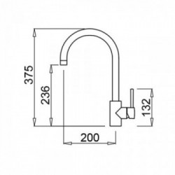 Elleci MMKCLO79 - Miscelatore cloud, aluminium