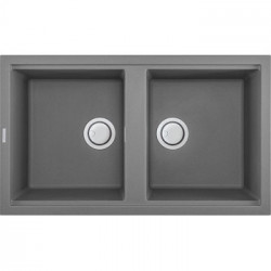 Elleci LGB45048 - Lavello best 450, 86X51, 2V, grigio cemento